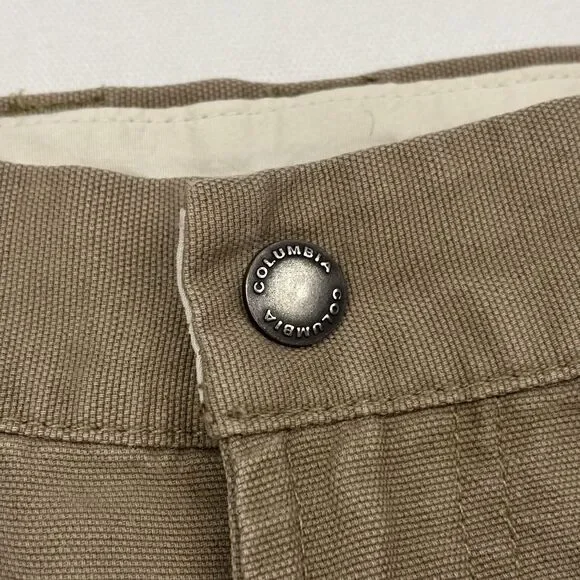 Columbia Mens Hiking Outdoors Utility Pants Cargo Khaki Gert Boyle Size 30x32 - Picture 5 of 16